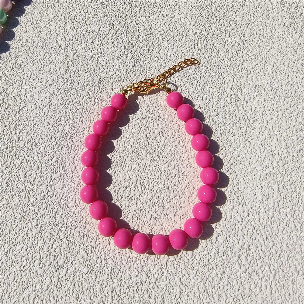 Dogs Necklace Extension Chain Design Pet Collar Fashion Dogs Faux Pearls Necklace Loop DIY Cat Dog Grooming Accessory rosered