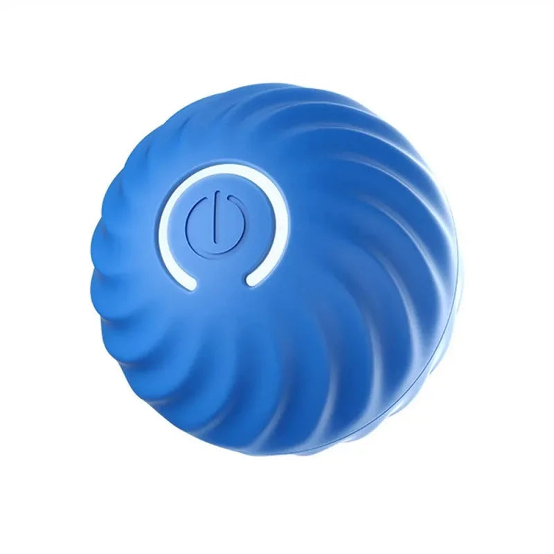 Dog Toy Ball Automatic Moving Bouncing Rolling Ball USB Smart Puppy Interactive Dog Chew Toy Ball Blue