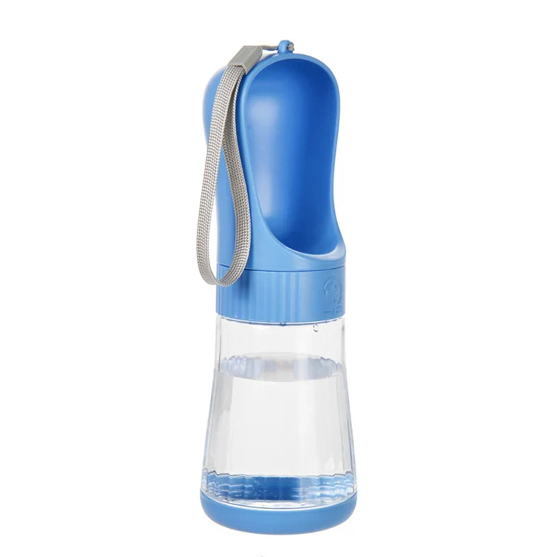 Portable 2-in-1 Dog Water Bottle with Food Container – Travel Pet Water Dispenser for Small to Large Dogs & Cats Blue 330ML Water China Mainland