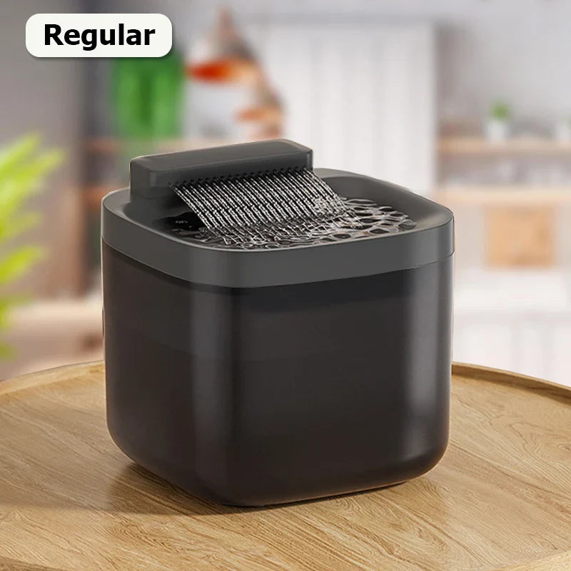 3L USB Pet Water Fountain with Pump & Filter Anti-Dry Burning Cat Water Dispenser Auto Recirculating Pet Water Flow Drinker Black Regular 3L