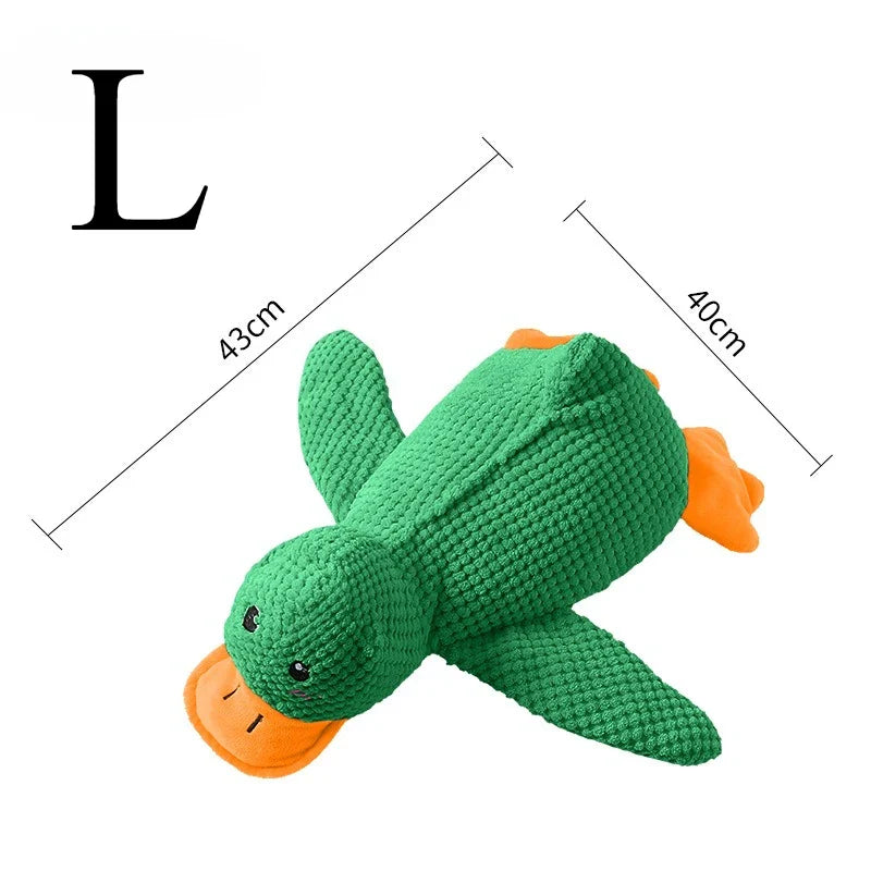 Fleece Dog Chew Toy - Soft Puppy Teething & Tug Toy for Small Dogs Greren L