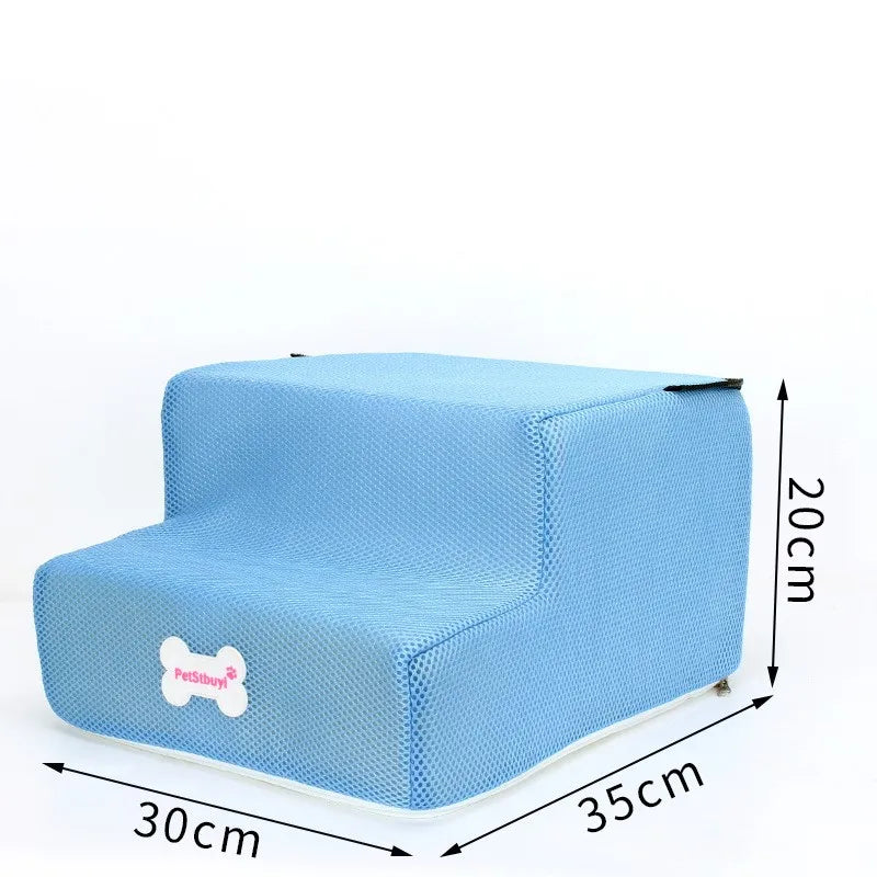 3-Step Pet Stairs for Small Dogs and Cats - Removable Washable Non-Slip Ramp Ladder two floors 8 China Mainland