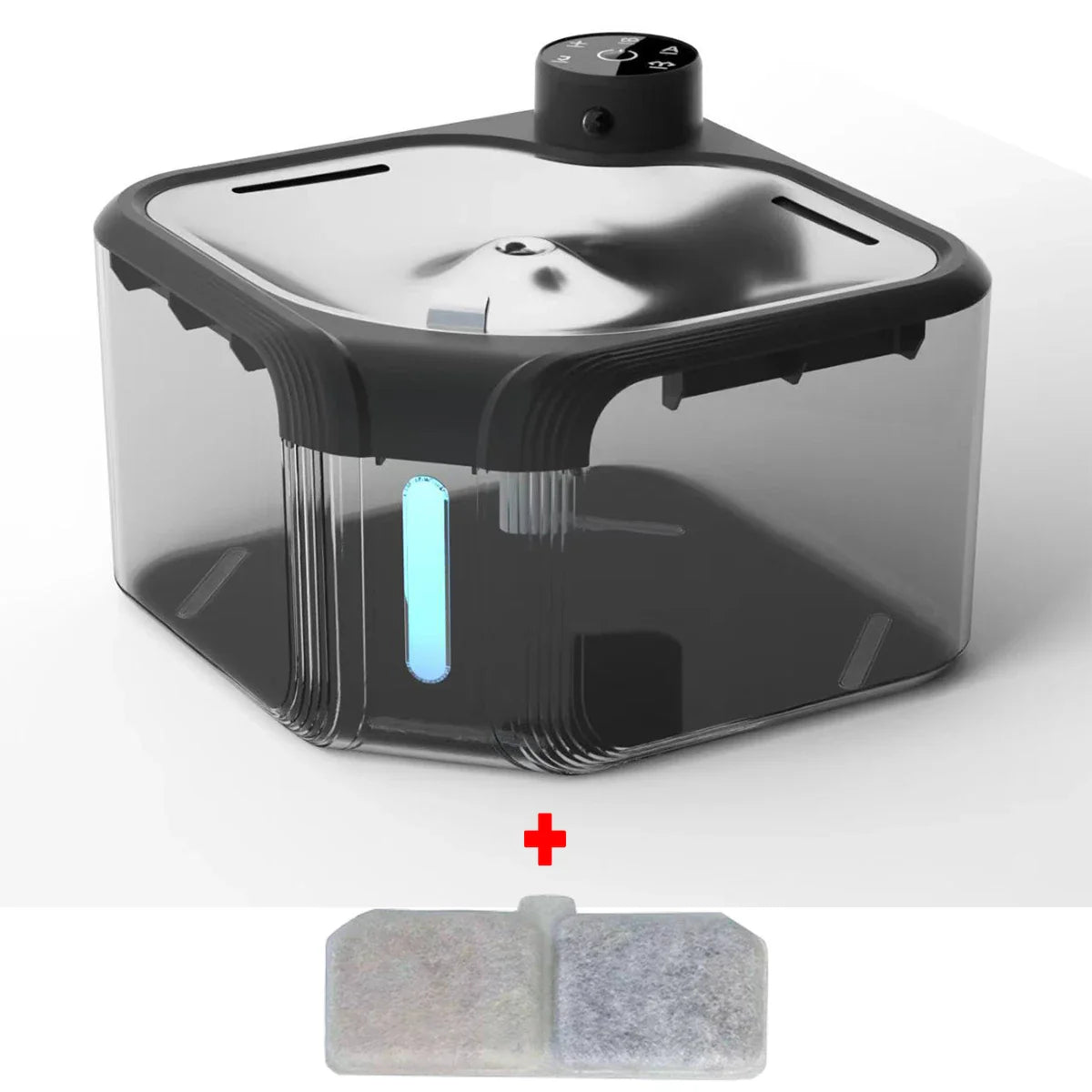 Wireless Automatic Cat Water Fountain 3600mAh 2800ML Pet Water Dispenser For Dog Cat Infrared Sensor Smart Pet Drinkier Fountain Transparent