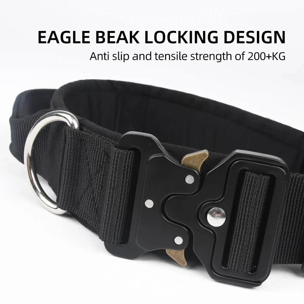Tactical Dog Collar for Medium to Large Dogs 8 Colors Pet Collar Durable Comfortable Harness for Training And Control