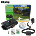 Electric Dog Fence Electronic Pet Fence System Containment Sound Shocked Collar Pet Accessories Dog Training Collar Waterproof EU Plug