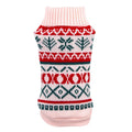 Dog Sweater Warm Knitting Crochet Clothes for Dog Chihuahua Dachsh Classic for Autumn Winter 100% Cotton All Seasons Solid Doagk Pink