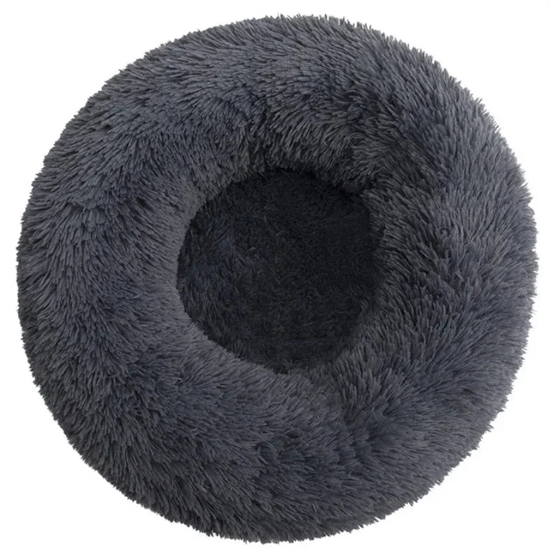 Calming Plush Pet Bed for Dogs & Cats - Corduroy Fleece Bolster, Non-Slip Waterproof Bottom, Multiple Sizes (15.7–35.4 in / 40–90 cm) 2