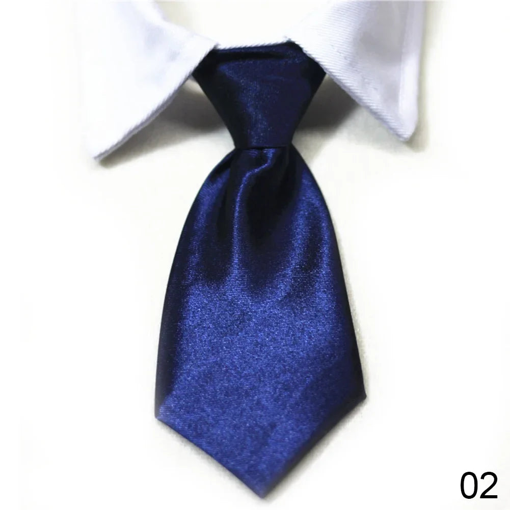 Pet Bow Tie Collar Tuxedo - Formal Necktie for Dogs & Cats, Small & Medium (32cm/12.6in, 40cm/15.75in) - 12 Colors 2