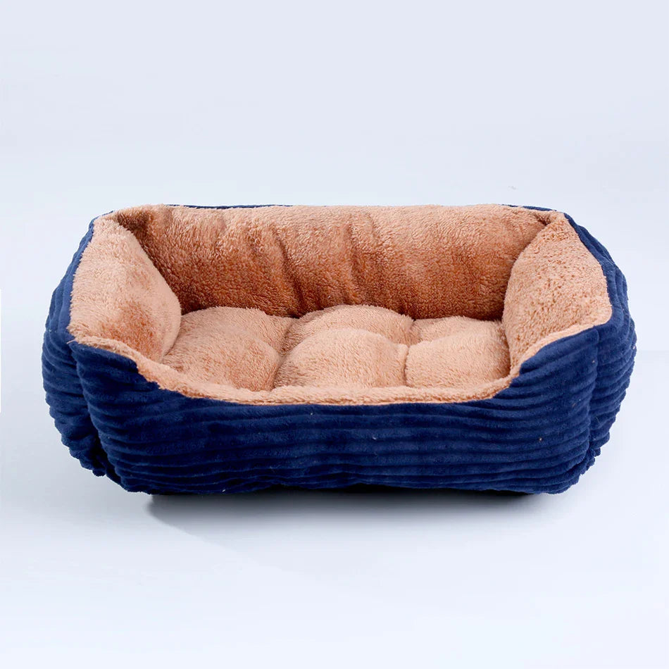 Plush Square Pet Bed for Dogs & Cats, Calming Kennel Sofa Cushion in Multiple Sizes (XS-XXL) cat dog bed 03