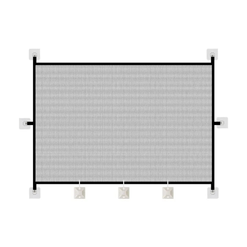 Portable Retractable Pet Barrier Fences Folding Anti-Escape Pet Safety Gate Mesh with Hooks Dog Isolation Gate Hallways