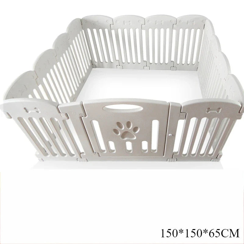 Indoor Dog Cage Small Dog Fence Indoor Enclosure Pet Fence Kennel Pet Fence Supplies Fences Dog House Enclosure Guard Rail 14 pieces 1 door