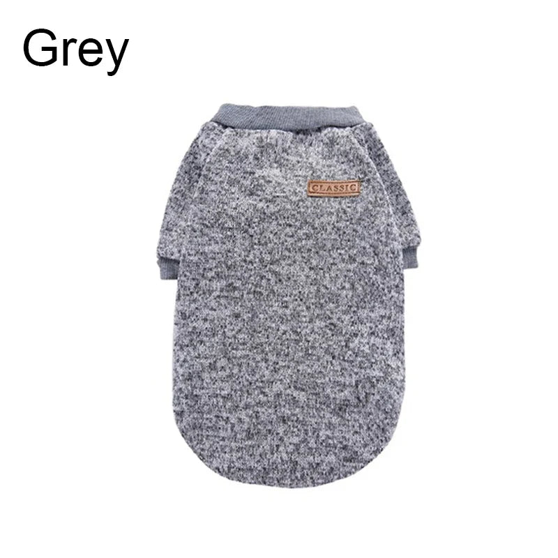 Warm Winter Dog Jacket Hoodie for Small Dogs and Cats - Chihuahua Pug Schnauzer Sweatshirt Pet Coat Gry