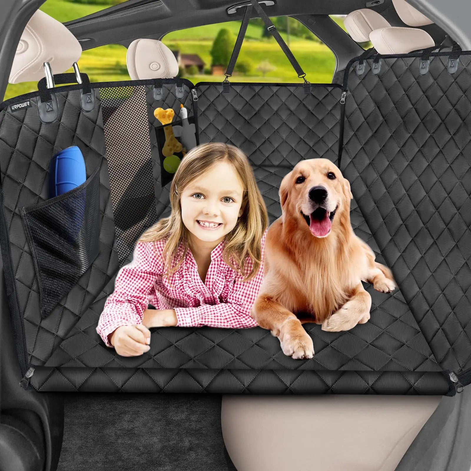 Non Slip Car Pet Pad Waterproof Dog Bed Travel Cushion for Backseat Comfort 3 600D
