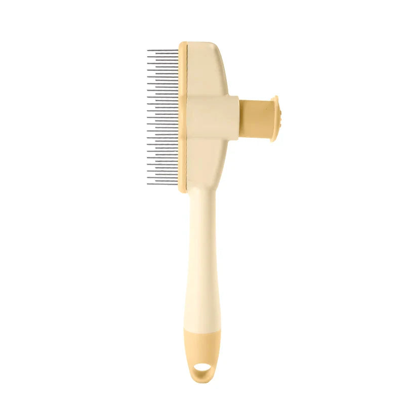 Cat Grooming Dematting Brush – Open-Knot Pet Hair Removal Comb, 7.9 x 3.1 in (20 x 8 cm) yellow