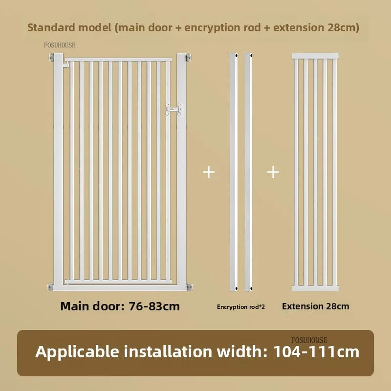 Free Punch Pet Fence Dog Fences Isolation Door Anti-Cat Door Fence Indoor Special Encryption Dog Safety Corral for Pet Products W104-111CM