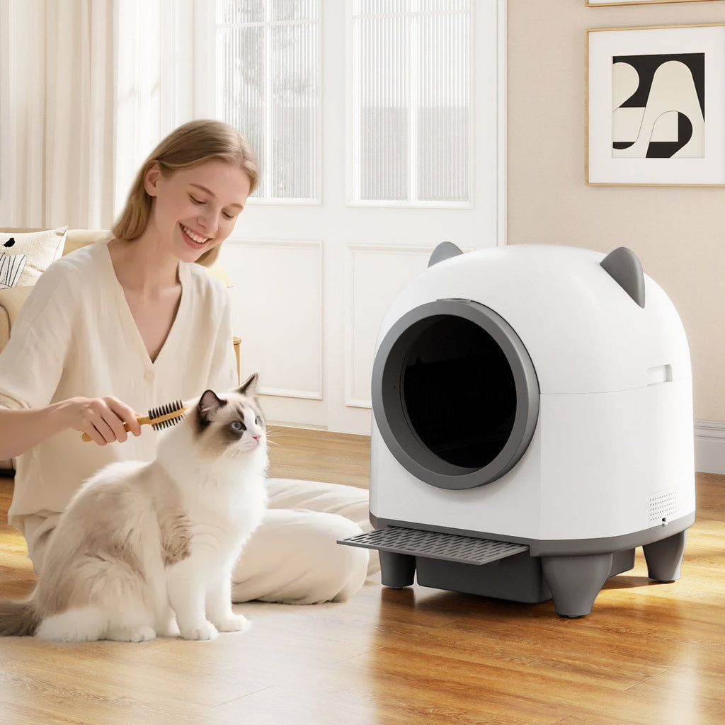 Self-Cleaning Litter Box with App Control for Multi-Cat Homes Default Title