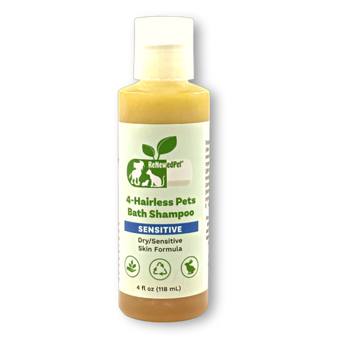 4-FURRY PETS 2-IN-1 *SENSITIVE SHAMPOO + CONDITIONER HALF SIZE 4 OZ. ($3.23 oz.)