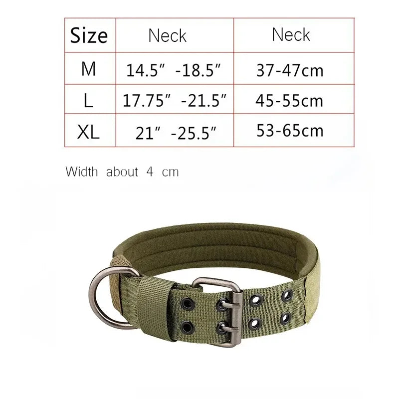 Tactical Camouflage Dog Vest Harness for Medium and Large Dogs，Easy Control and Comfortable for Hiking ，Training, and Outdoor green collar