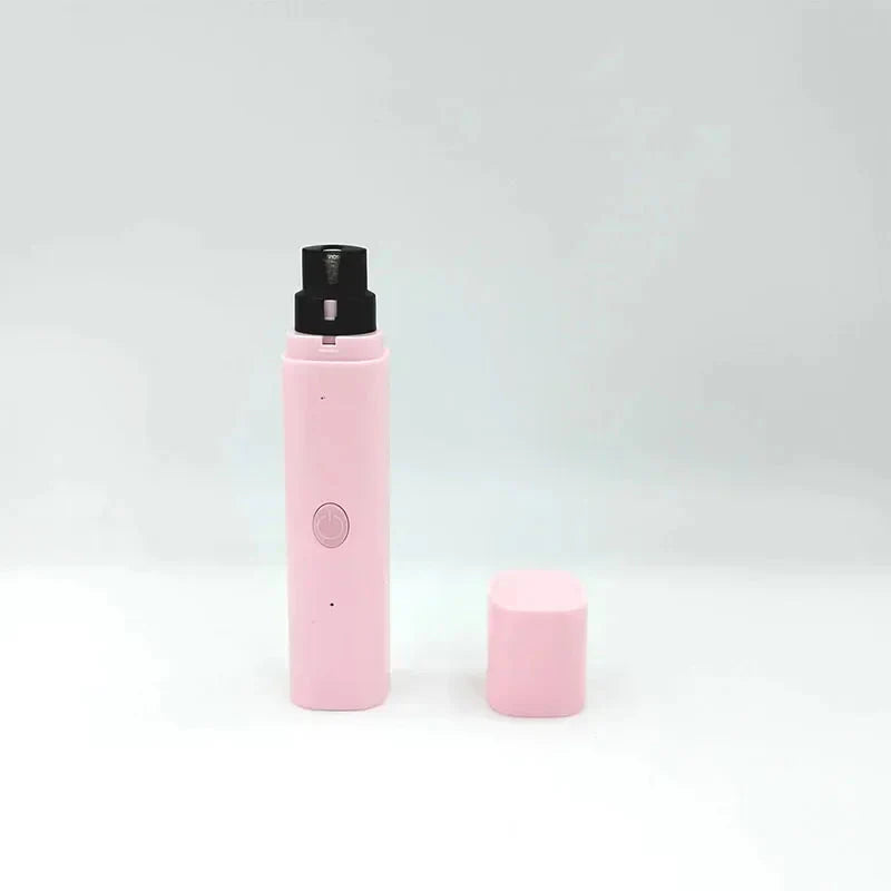 Electric Pet Nail Grinder – USB LED Dog & Cat Clipper Pink
