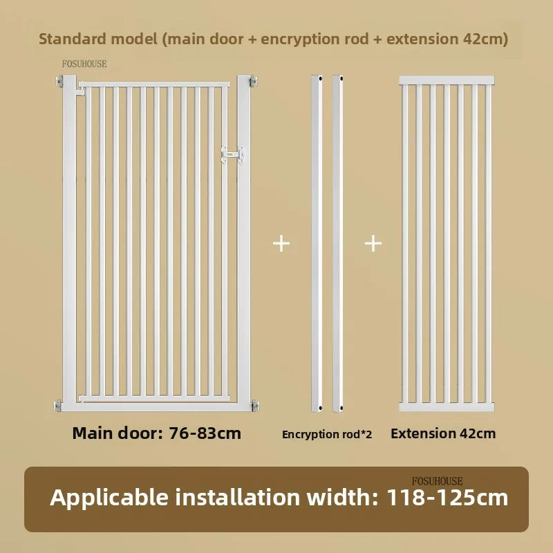 Free Punch Pet Fence Dog Fences Isolation Door Anti-Cat Door Fence Indoor Special Encryption Dog Safety Corral for Pet Products W118-125CM