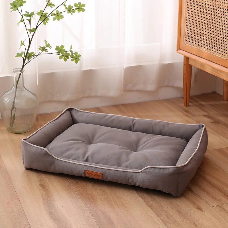 Large Dog Bed Waterproof Dog Bed for Big Dogs Summer Cooling Cat Bed Soft Sleeping Pet Mat All Seasons Puppy Mat for Chihuahua Oxford gray