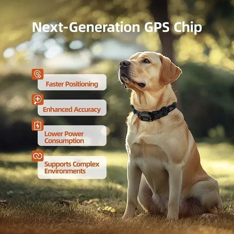 New Upgrade Smart GPS Wireless Dog Fence, Pet Training Collar,Electronic Fence,Invisible Virtual Outdoor Waterproof OLED Screen