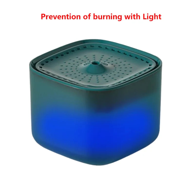 101oz/3L Pet Water Fountain Automatic Induction Circulating Filtering Cat Water Drinker USB Electric Mute Cats Water Dispenser Green Upgrade 3L
