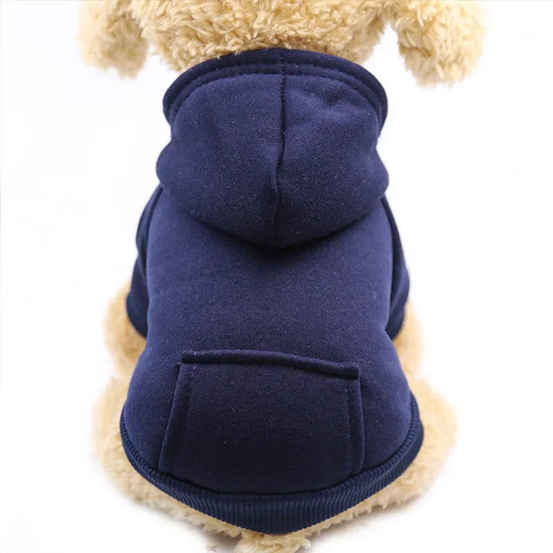 Pet Dog Clothes For Small Dogs Clothing Warm Clothing for Dogs Coat Puppy Outfit Pet Clothes for Large Dog Hoodies Chihuahua 45 NavyBlue