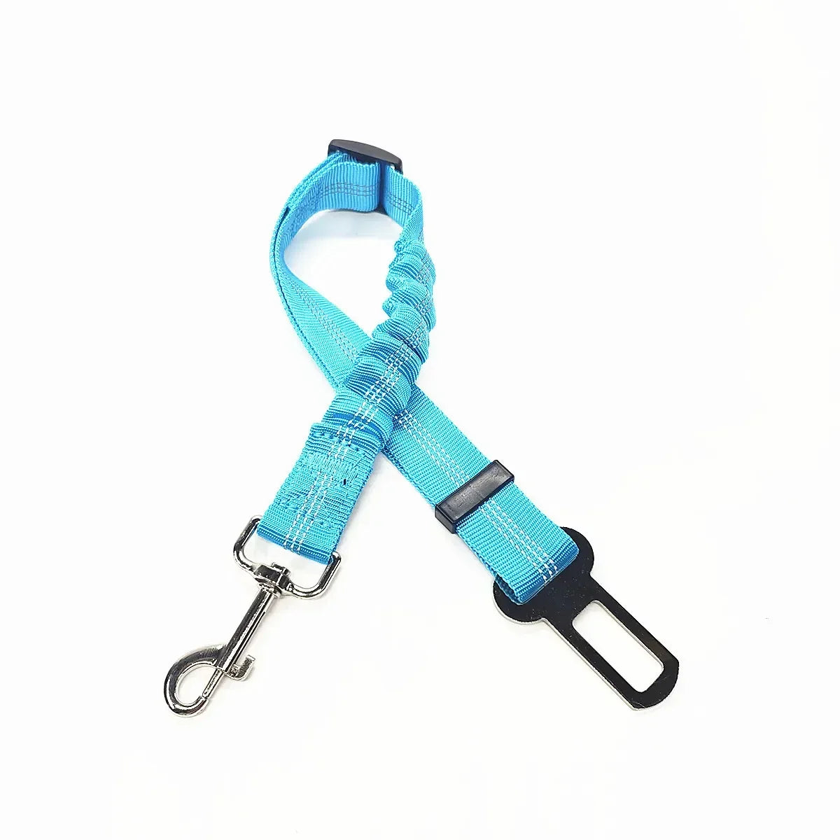 Dog Seat Belt | Quick Release Pet Safety Belt for Car Travel 46-Sky Blue