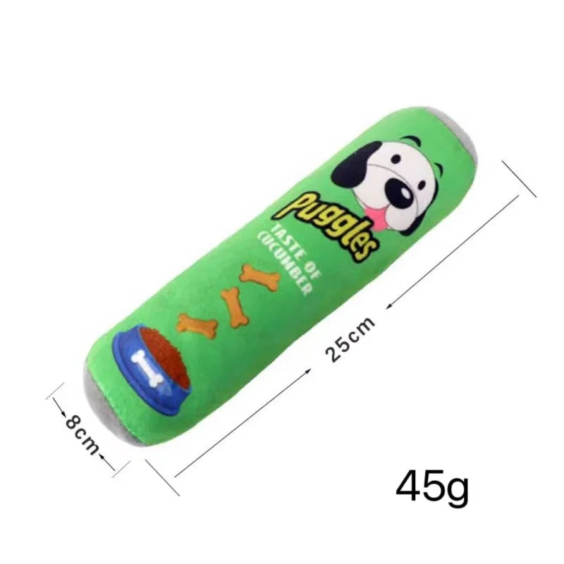 Plush Beer Bottle Dog Chew Toy - Squeaky, Bite-Resistant Interactive Toy for Small to Large Dogs, Teeth Cleaning Green