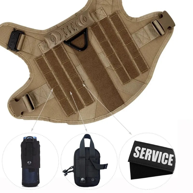 Large Dog Harness Pet German Shepherd Training Vest Tactical Medium Dog Harnesses Hunting For Dogs Accessories