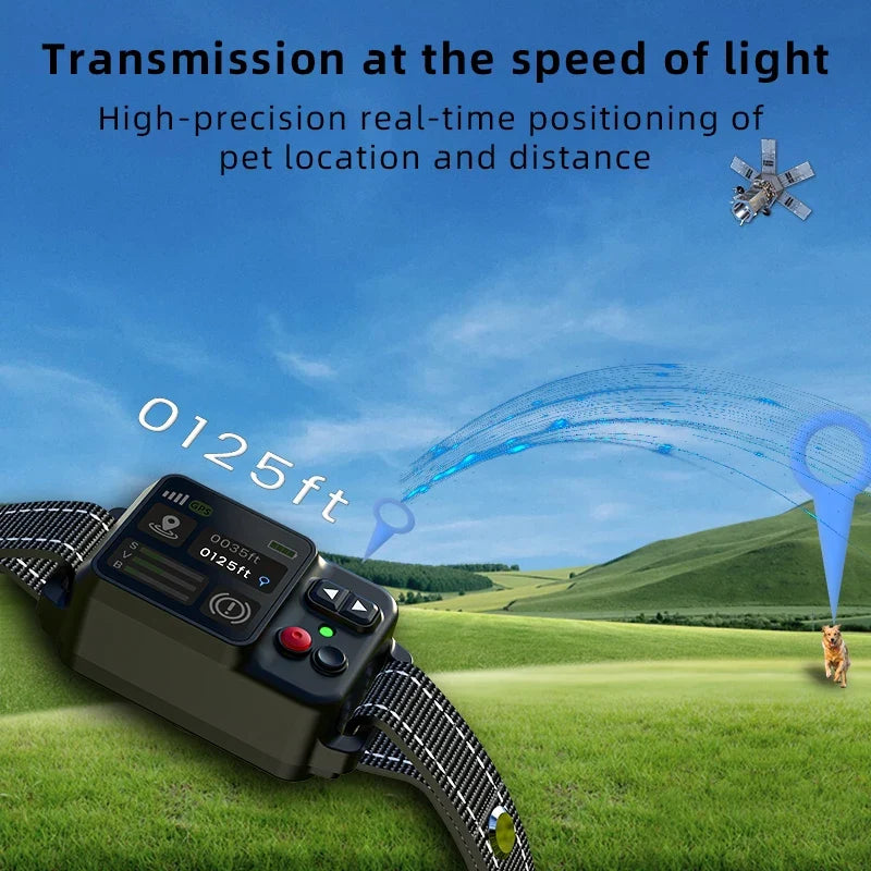 Smart GPS Pet Electronic Fence - New Model Wireless Dog Containment System with Outdoor Waterproof & Anti-Loss Shock Collar