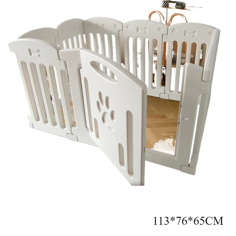 Indoor Dog Cage Small Dog Fence Indoor Enclosure Pet Fence Kennel Pet Fence Supplies Fences Dog House Enclosure Guard Rail 8 pieces 1 door