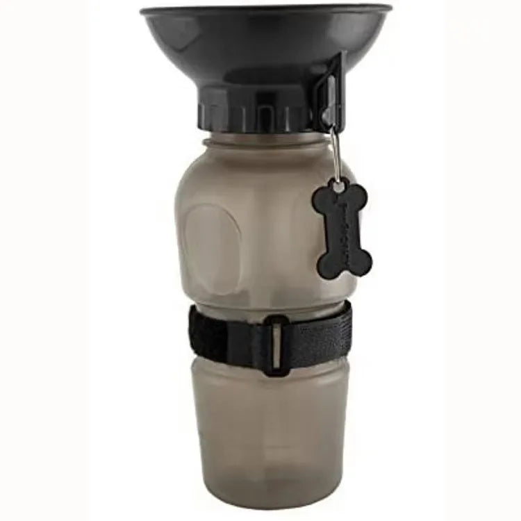 500ml (16.9oz) Portable Dog & Cat Travel Water Bottle with Built-In Drinking Bowl Dark Grey China Mainland