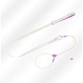 Double Handle Pet Dog Training Round Rope Light Weight Nylon P Chain Adjustable for Small Medium Dogs Walking Leash Pet Supplies Purple