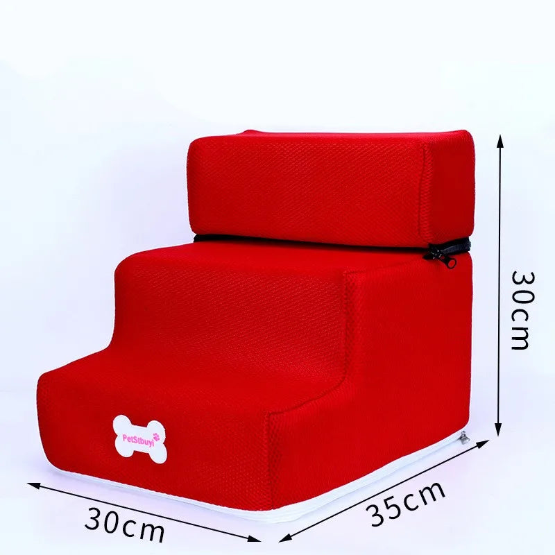 3-Step Pet Stairs for Small Dogs and Cats - Removable Washable Non-Slip Ramp Ladder three floors 11 China Mainland
