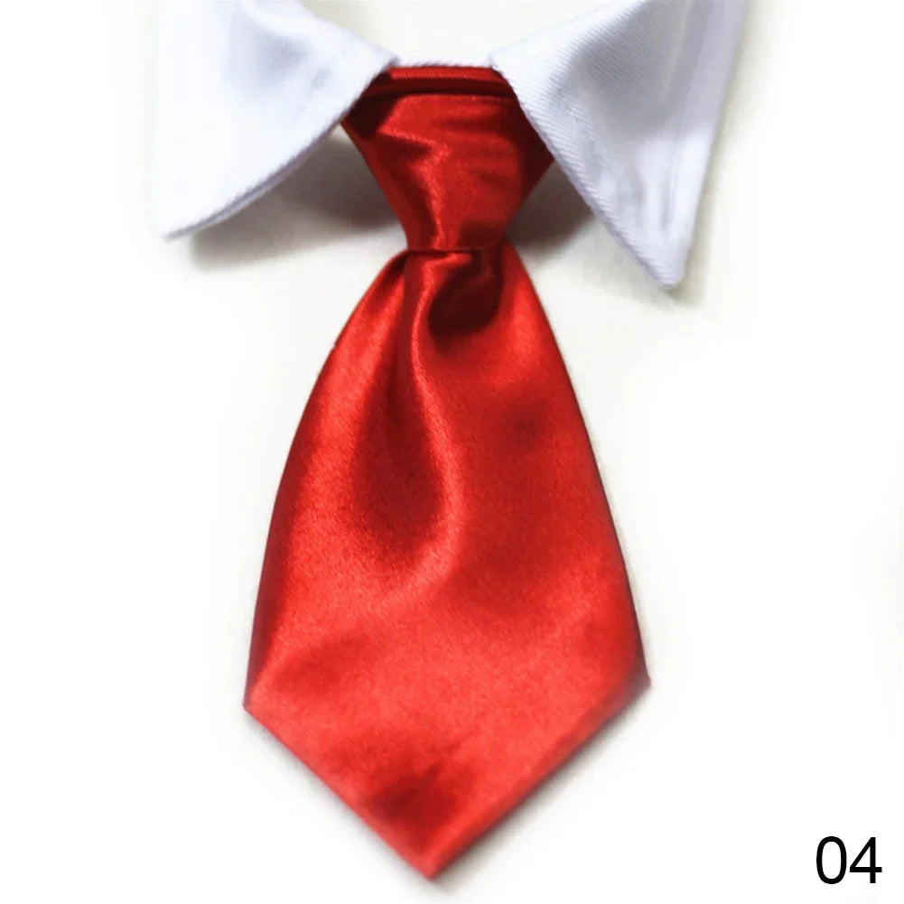 Pet Bow Tie Collar Tuxedo - Formal Necktie for Dogs & Cats, Small & Medium (32cm/12.6in, 40cm/15.75in) - 12 Colors 4