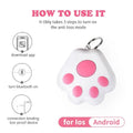 Pet Dog Cat Children's Intelligent Anti Loss Device Bluetooth 5.0 Mobile Phone Two-way Alarm Car Wallet Keychain Accessories Pink 1PC