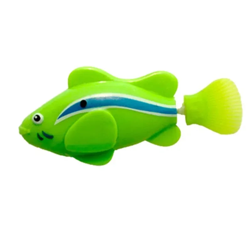 Cat Toy LED Inductive Interactive Swimming Robot Fish Toys Glowing Electric Fishs Stimulate Kitten Hunting Instinct Pet Products Fish E