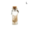 Pet Memorial Bottle Keepsake for Pet Hair Storage | Urn Container with Silver Accessories L