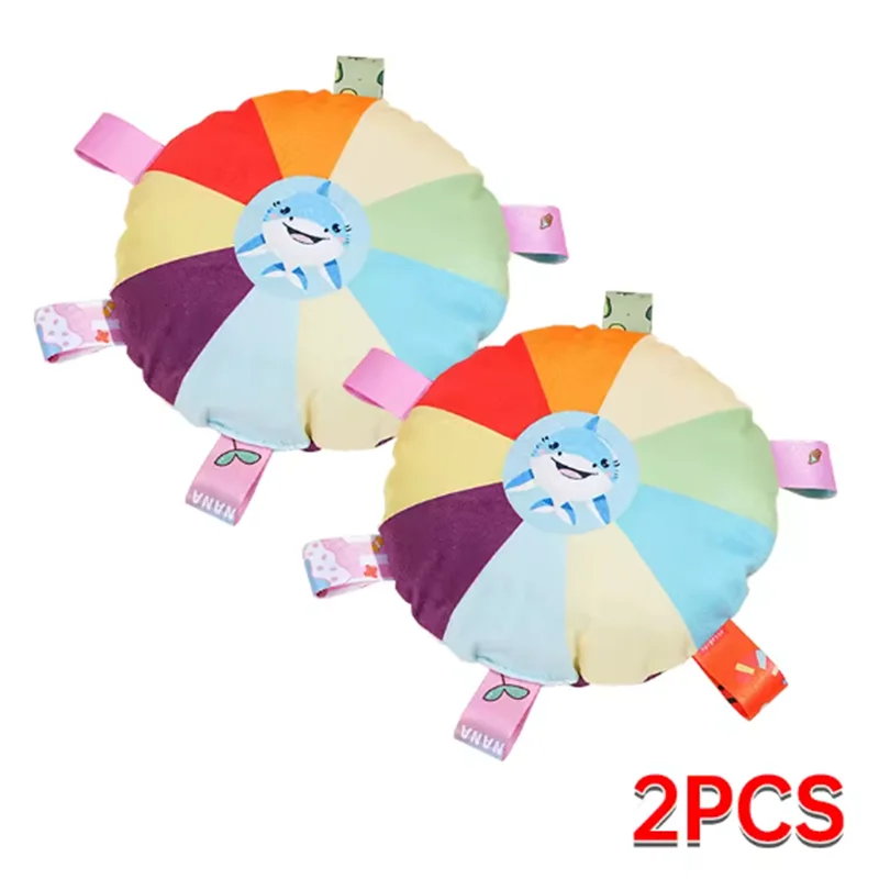 Hot Dog Plush Dog Toy with Bell - Chew-Resistant Cartoon Puppy Teething Toy for Small Dogs 2 PCS