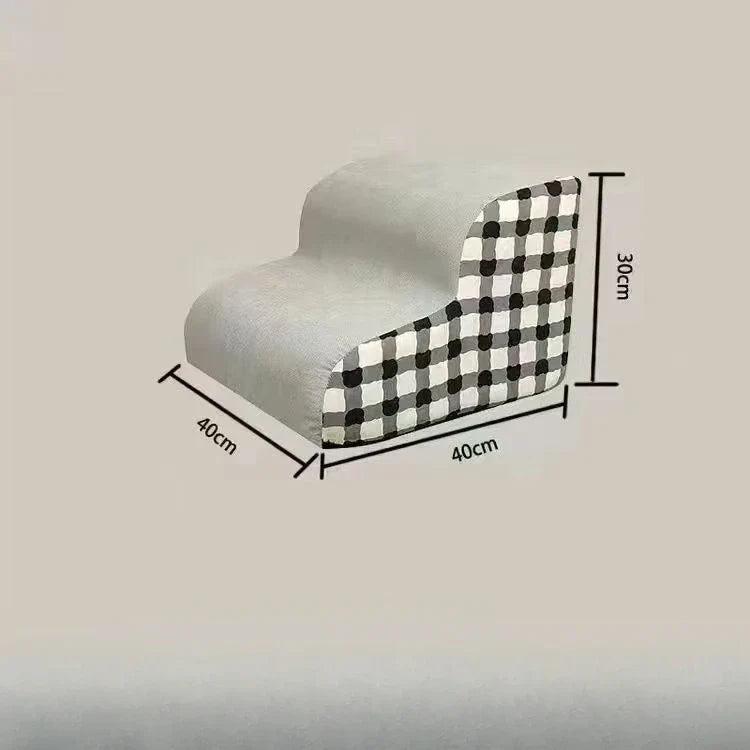 High-Density Foam Pet Steps 2 or 3-Step Non-Slip Dog & Cat Stairs for Older Pets Sofa Bed Ladder for Joint Pain 2 floors Check China Mainland