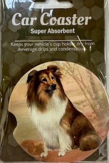 Sheltie Car Coaster Sheltie 2