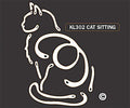 Cat Sitting Window Sticker