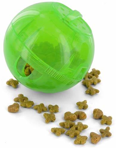 SlimCat Meal-Dispensing Cat Toy Green