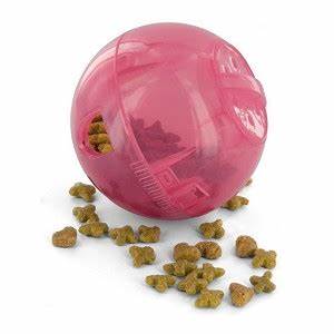 SlimCat Meal-Dispensing Cat Toy Pink