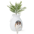 Smart Plant Cat Litter Box with Electronic Odor Removal and Sterilization-White Default Title