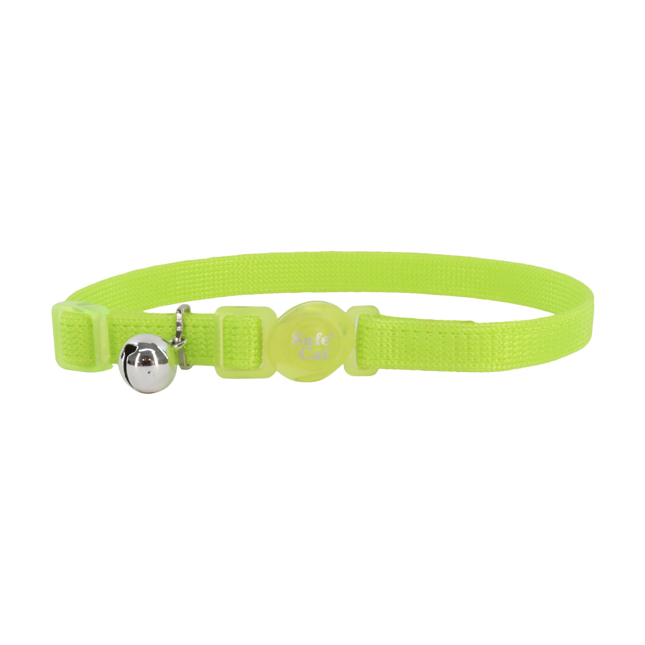 Safe Cat Adjustable Snag-Proof Breakaway Collar Lime