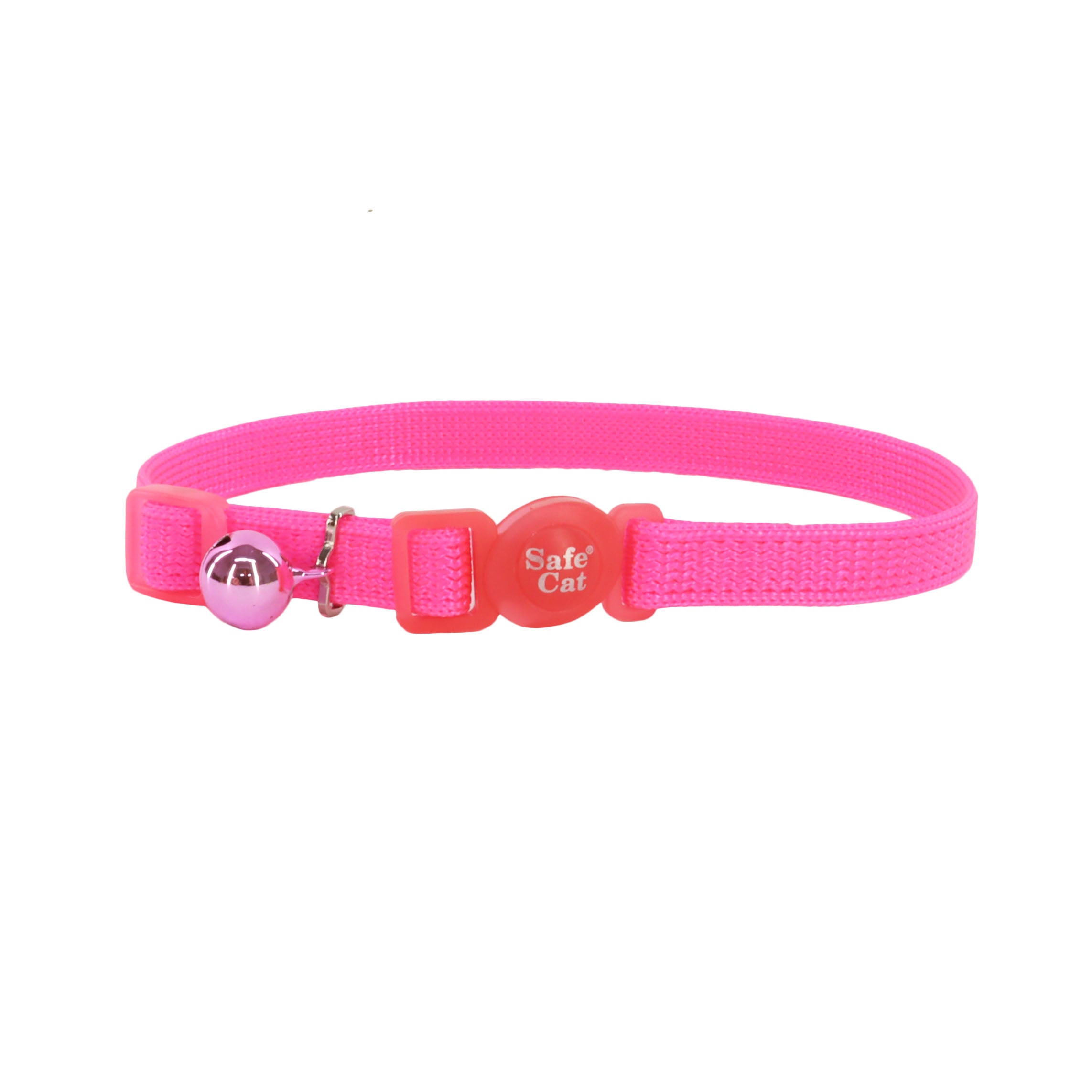 Safe Cat Adjustable Snag-Proof Breakaway Collar Neon Pink