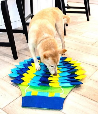 Hide a Treat Snuffle Mat for Dogs Hot Air Balloon - Paradise